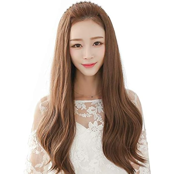 DILLARDS Fashion Lovely Long Curly Half Wigs For Ladies Light Brown B5030 - Image 3